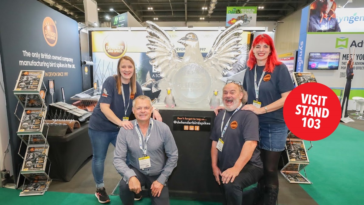 defender-bird-spikes-pestex-2026-hero defender-bird-spikes-pestex-2026-hero